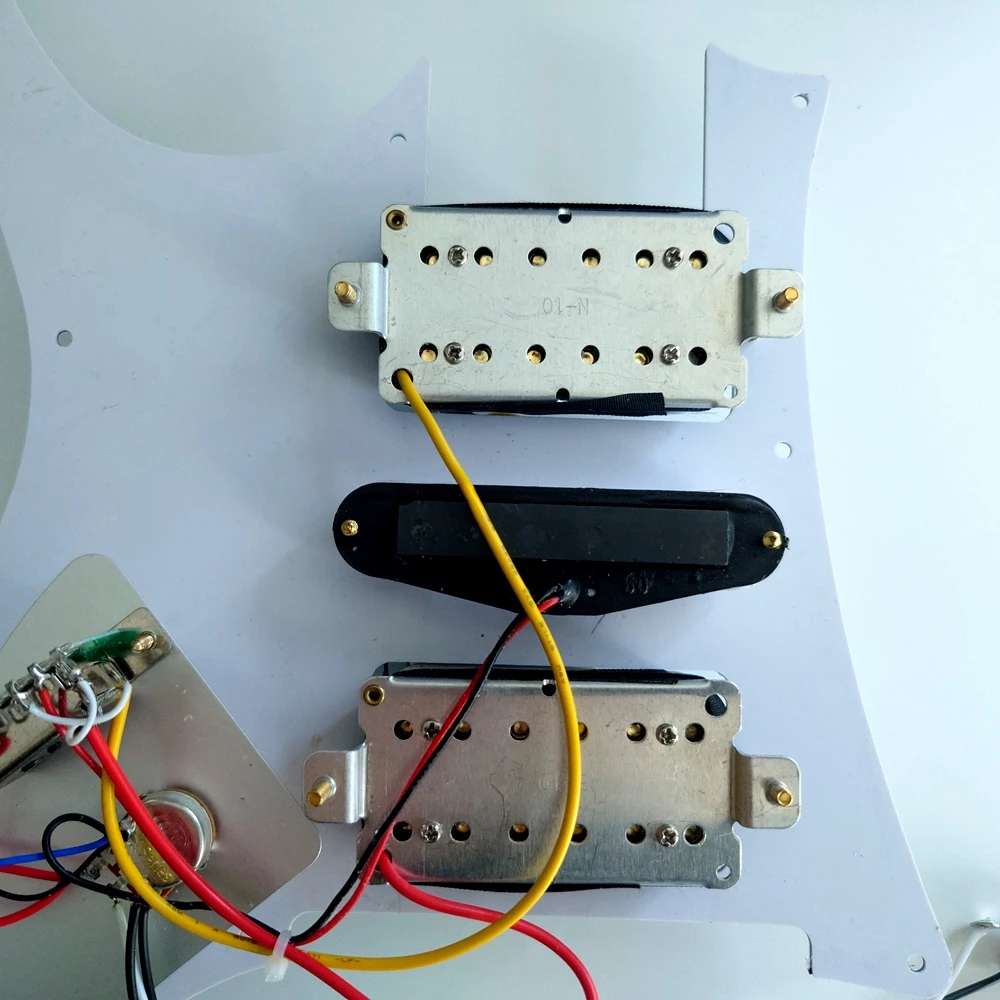 Aktualizovat prewired HSH  pickguard naložený  alnico V pickups sada multifuction spínač oranžová čepice sváření postroj guiar příslušenství