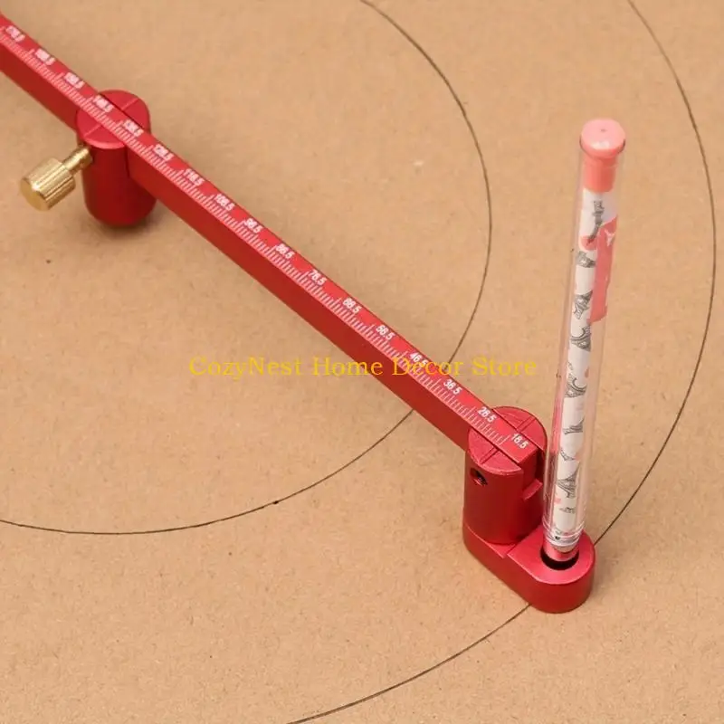 92MF Large for Drawing Circles Portable Aluminum Woodworking Circles Drawing Ruler Tool