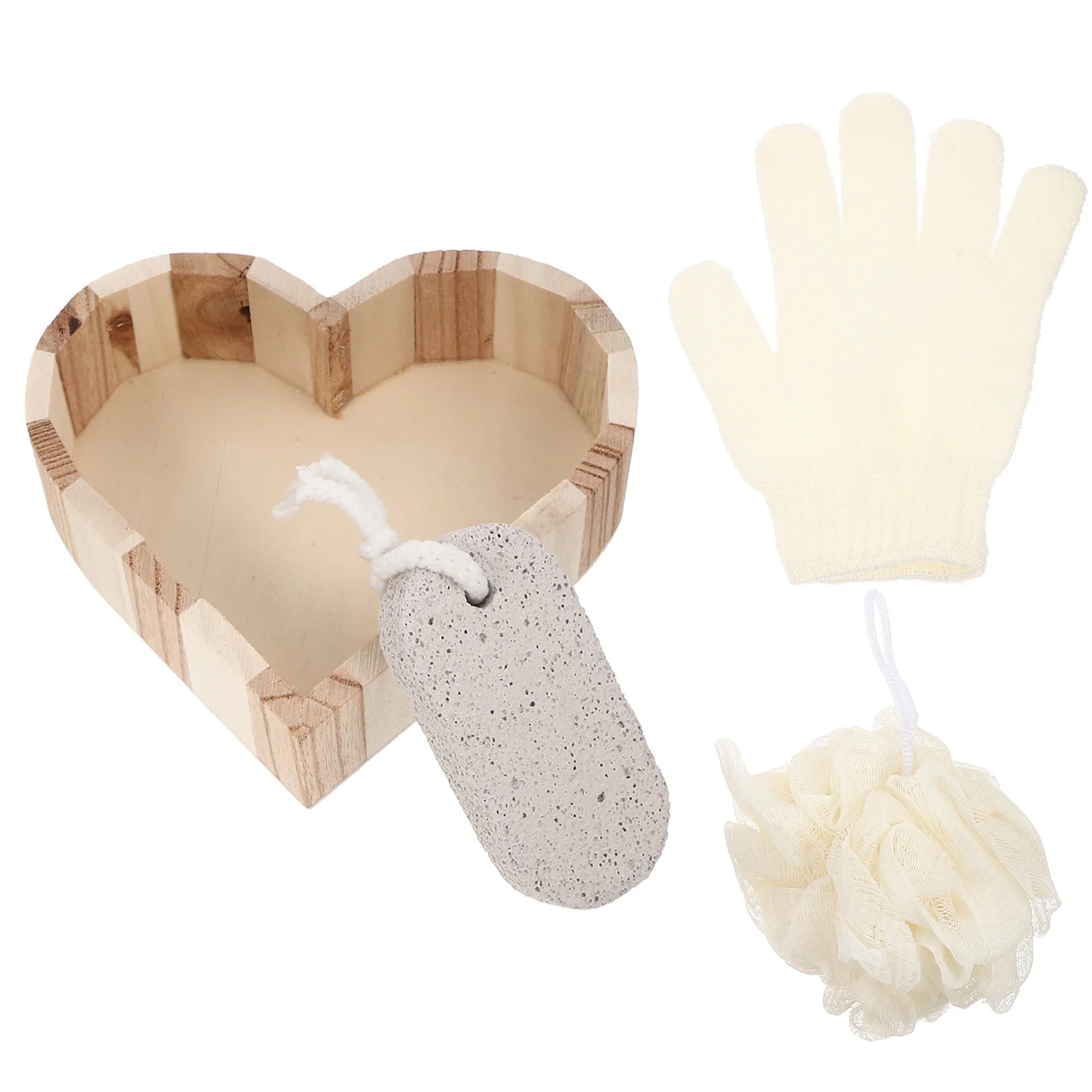 Bath Tool Gift Set Body Scrubber Kit Foot Cleaning Products Exfoliating Skin Care for Home Hotel Dorm Christmas New Year