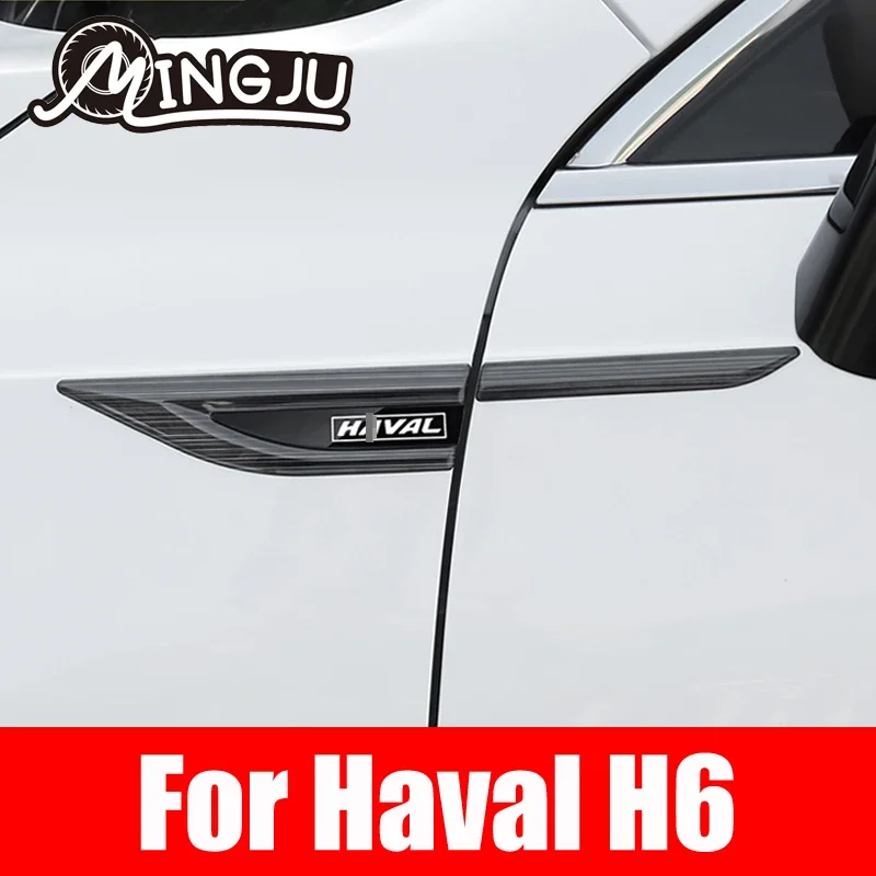 Door Leaf Plate Sticker Fender Sticker Special Fefitting Exterior Decoration And Side Logo Decoration For Haval H6 2021 2022 3th