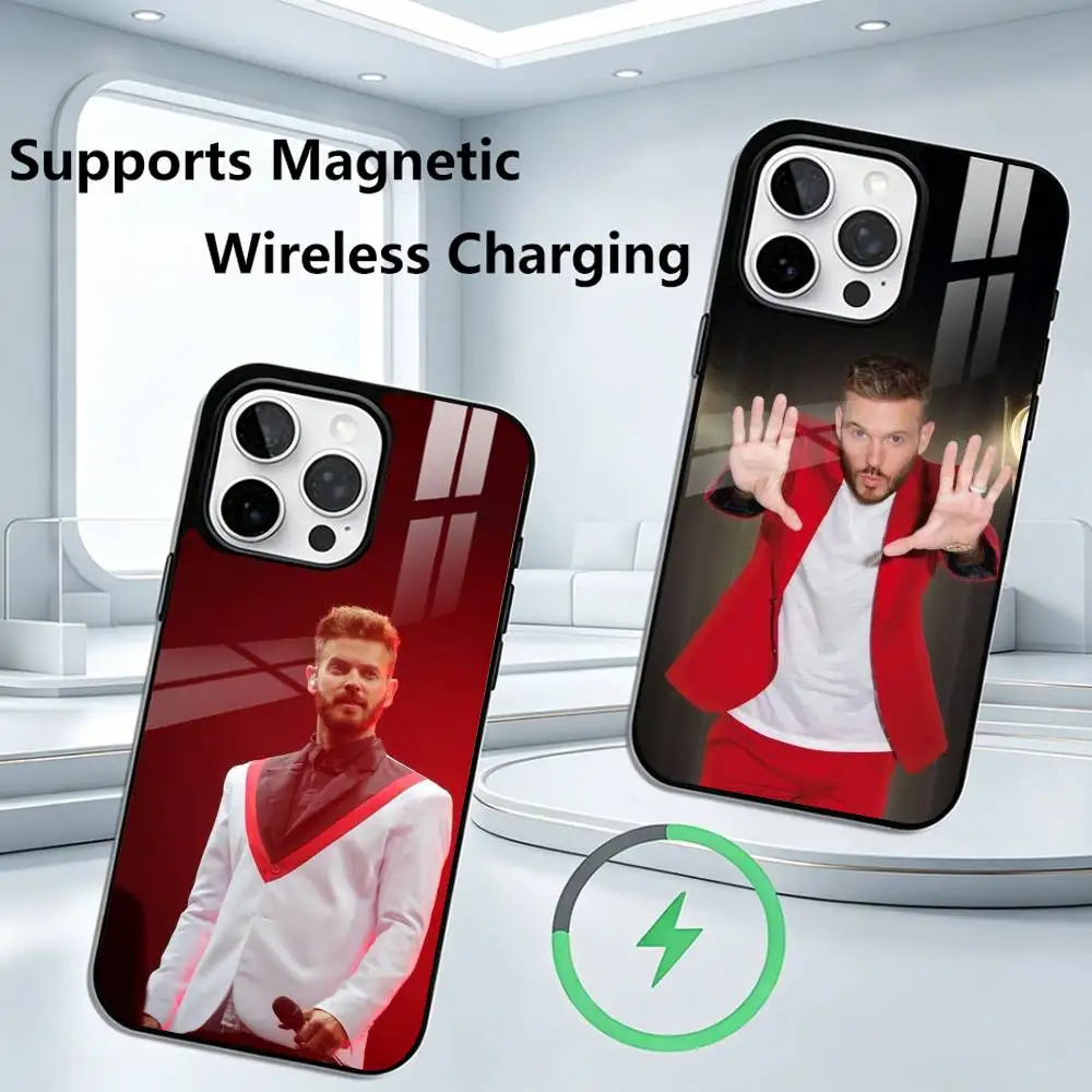 M Pokora-A King Pop  Phone Case For iPhone17,16,15,14,13,12,11 Plus,Pro Compatible with magnetic wireless charging