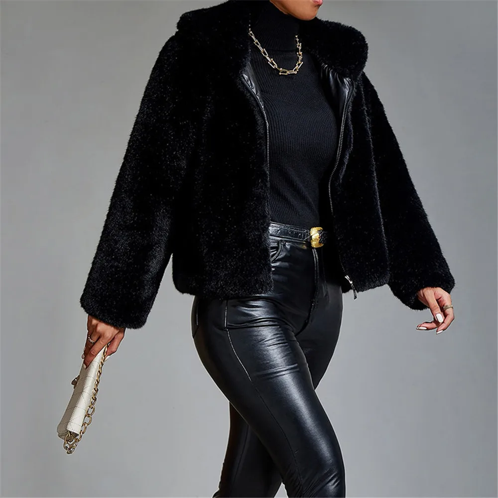 Trendvestidos De Fiesta2024 Winter New Mink Fur Coat Women'S Fashion Casual Warm 