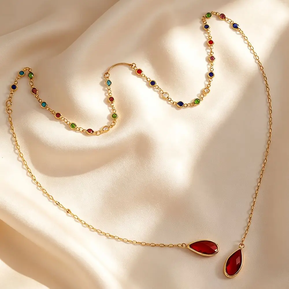 Versatile Bohemian Sexy Face Chain Water Drop Pendant Exquisite Nose Bridge Face Chain Fashion INS Facial Jewelry Carnival