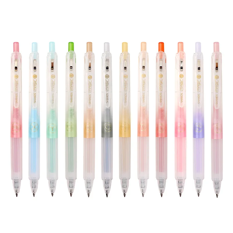 1pcs Zodiac Signs Gel Pen Set Magic Constellation Juice Color Ink 0.5mm Ballpoint for Writing Diary Drawing School Gift F7026