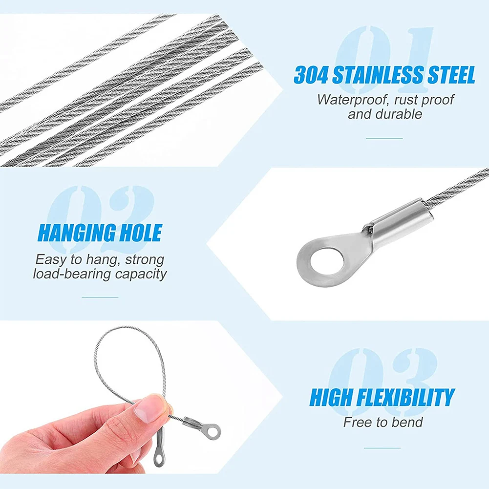 4pcs Practical Rope Pins Stainless Steel Door Cabinet Restraint Braided Cable Hinge Limiter Stopper Rope Gadgets