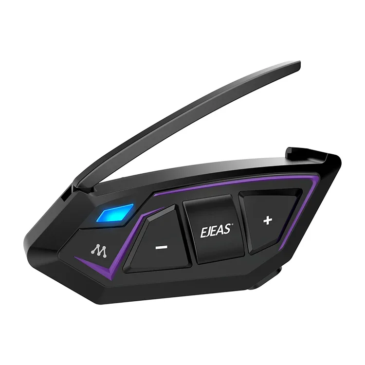 EJEAS MS8 Full Duplex Bluetooth Intercom Helmet New Style Mesh Design ABS Material for Comfortable Motorcycle Riding
