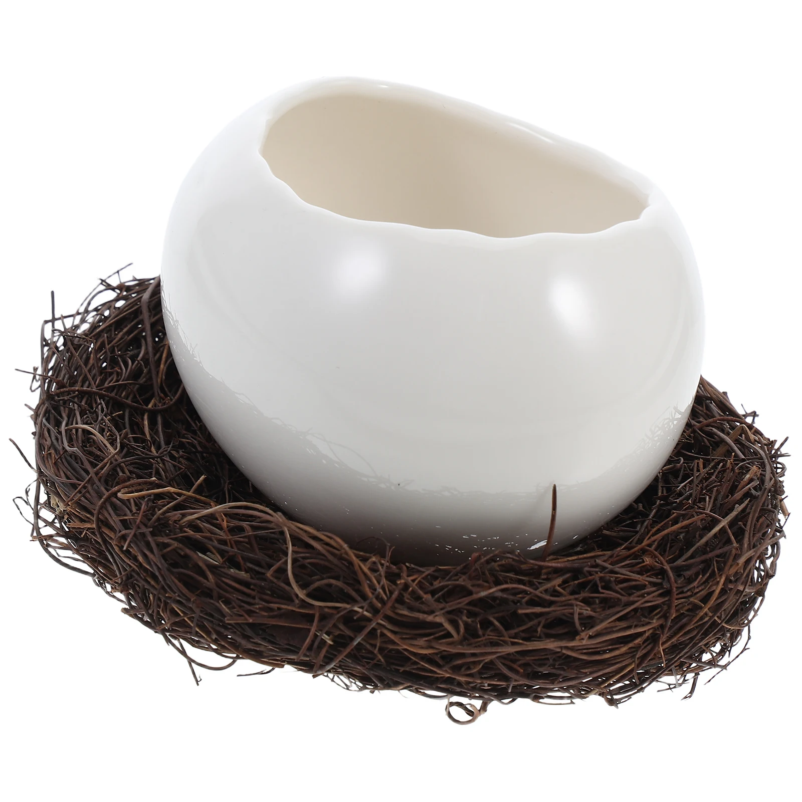 

1Set Broken Egg Ceramic Dessert Bowl 220ml Small Food Container Snack Serving Dish Fruit Salad Party Appetizer