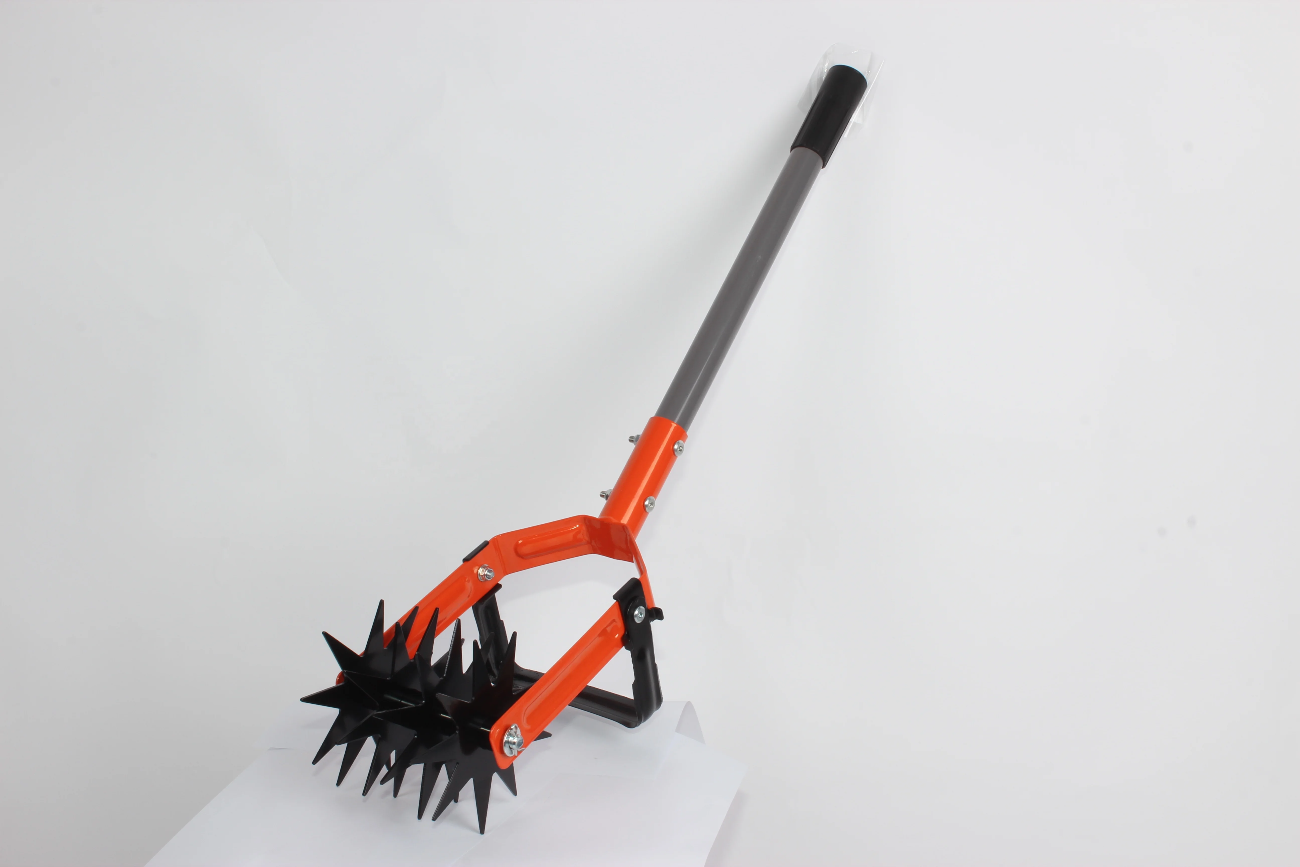 

2025Buy-Wish Rotary Cultivator Tool Adjustable Garden Hand Tiller with Stainless Steel Pole Garden Weeder Hand Toos
