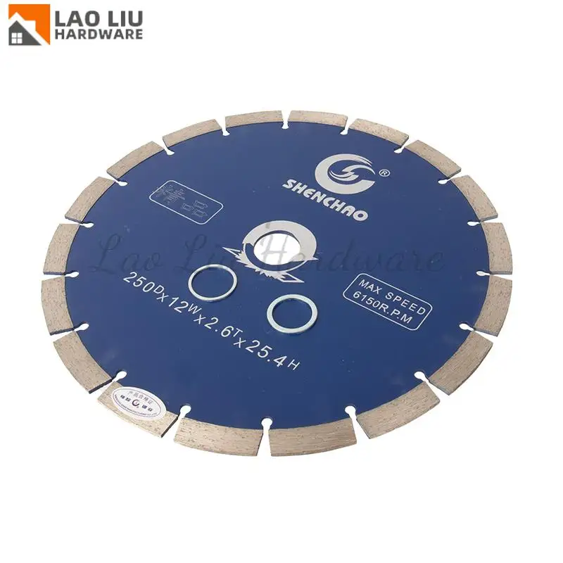 

250mm Multi Cutter Dry Cutting Diamond Saw Blade for Angle Grinder, Ideal for Stone & Concrete, Fitted with Tooth Guard