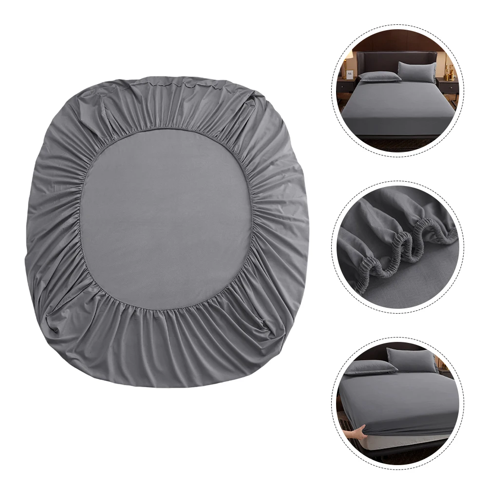 

Anti-slip Mattress Cover Hotel Bedding Adjustable Protector Single Grey Individual