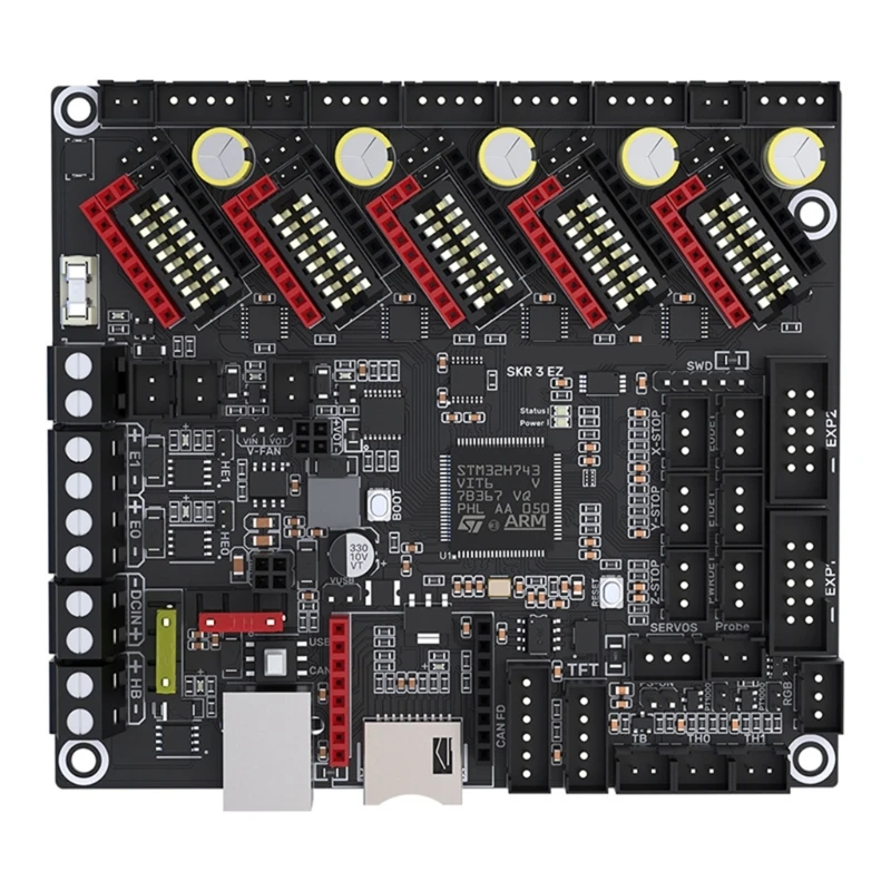 SKR 3 EZ Mainboard for 3D Printer 48V High Speed Pressure Support Marlin Klipper Firmware Compatible EZ2209 TMC5160