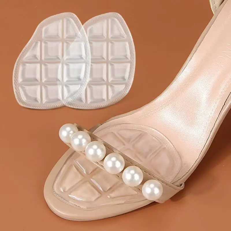 1 Pair Women's Gel Silicone Metatarsal Pads Shock Absorbing 