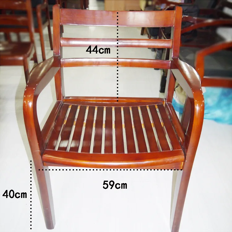 Modern simple meeting room solid wood chair back chair meeting office solid wood computer