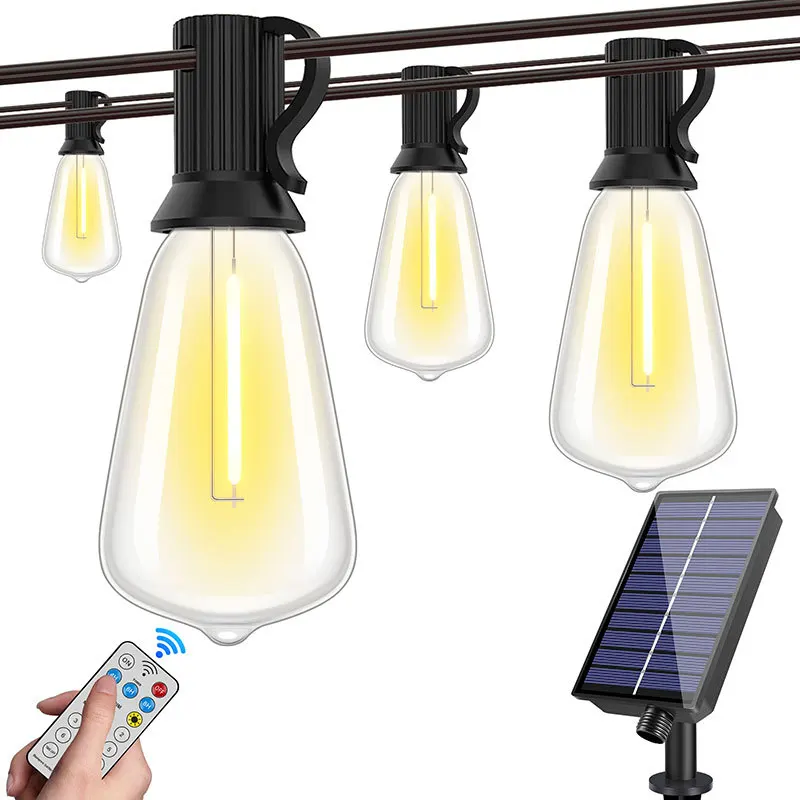 

IP44 Waterproof LED String Lights Intelligent Remote Control Outdoor Camping Wedding Decoration Homestay Atmosphere Lighting