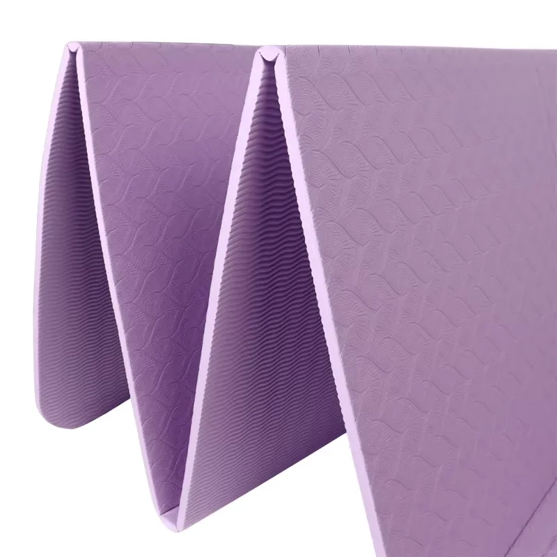 Wholesale Custom Travel Thick Wide 183cm 5mm 6mm 8mm TPE Waterproof Yoga & Pilates Mat Shock Absorption Foldable YM Brand
