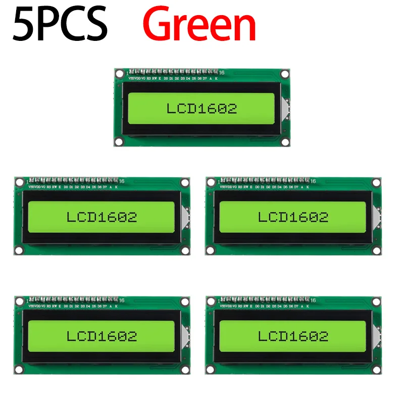 Variant: 5PCS-LCD1602 Green