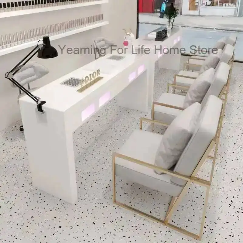 الرماد الشمال مسمار تظهر طاولات لطيف مريح غير تقليدي ماكياج مصمم طاولات الأظافر الحد الأدنى مريح الأثاث التجاري Tisch #3