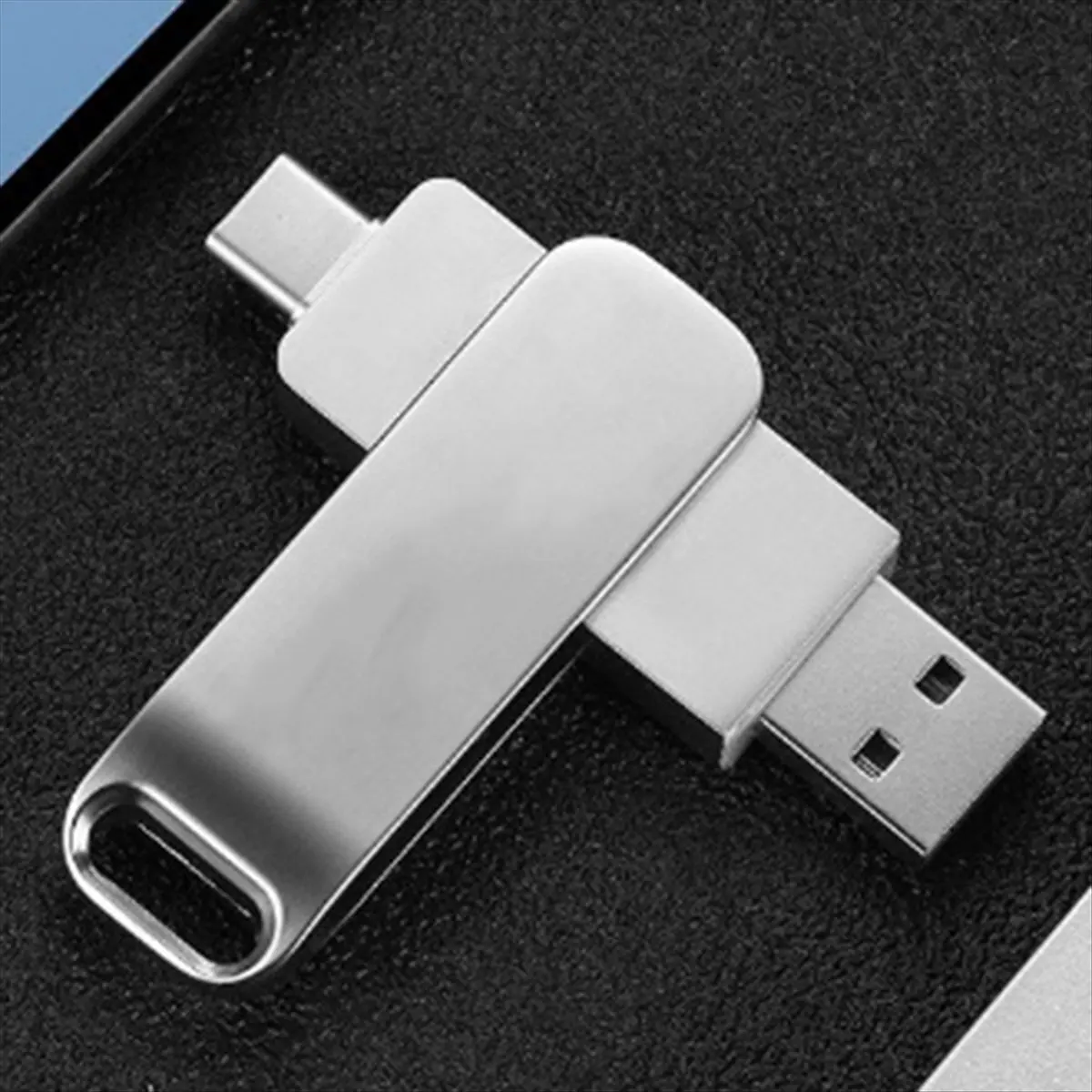 【A75T】 TYPE-C Metal Pen Drive 128GB Waterproof USB Flash Drives 128GB Memory Stick Business Gift U Disk