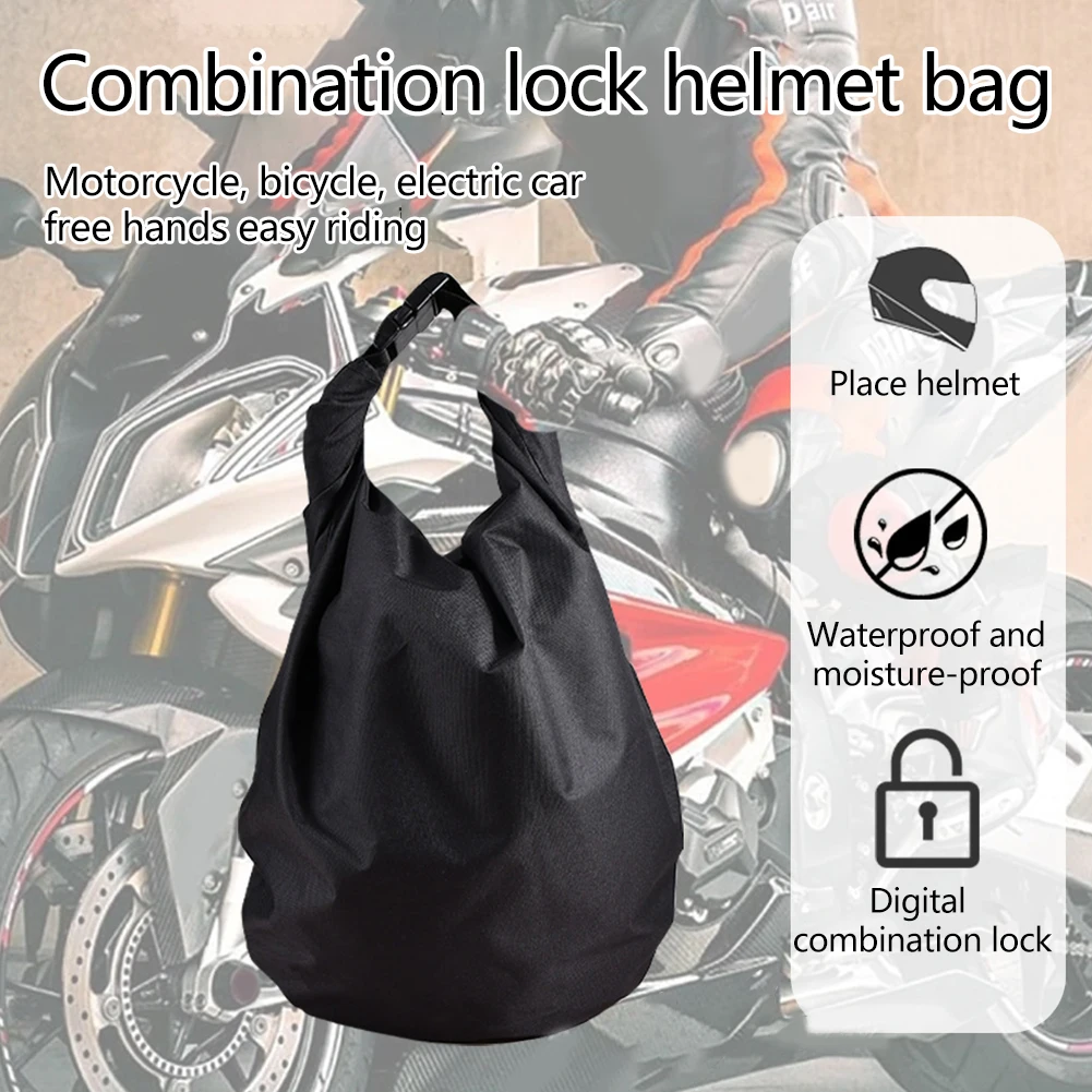 Foldable Storage Bag 23*11*8 Cm Anti-Theft Rider Bag Travel Accessory Water-Repellent Fabric Brushed Cloth Lining