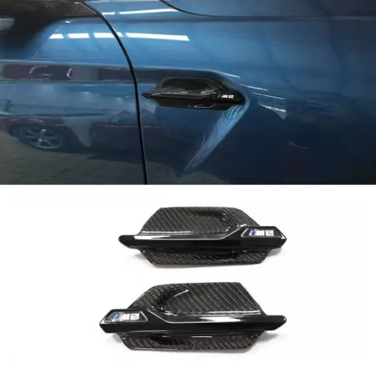 The carbon brazing dimension decorative tuyere of automobile front fender is suitable for BMW M2/M2C.