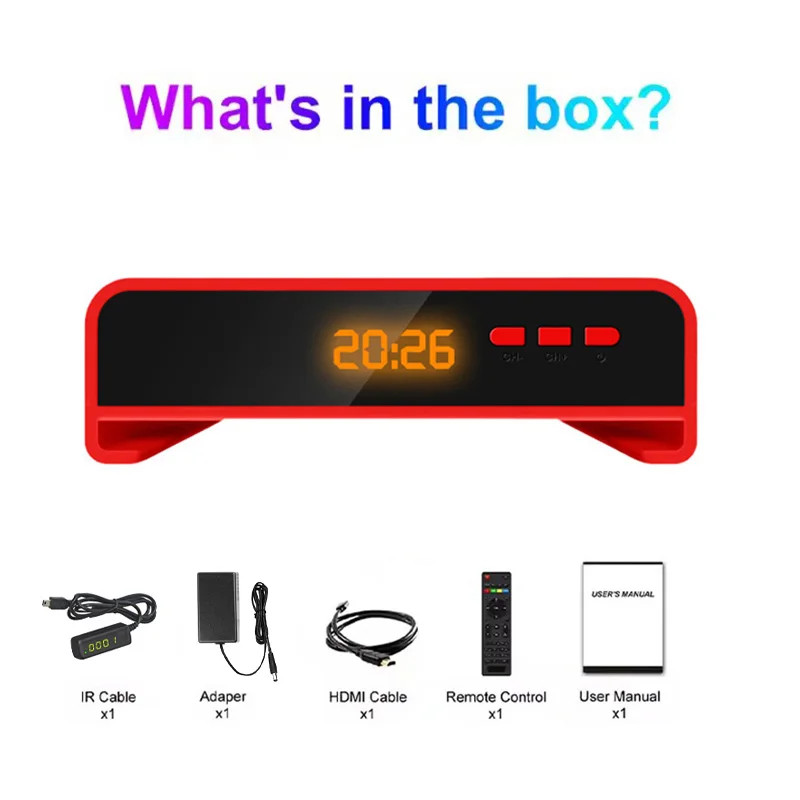 미니 DVB-S2 H.265 HEVC 위성 수신기 무료 위성 TV 수신기 USB DVR 디지털 TV 디코더 수신기 풀 HD 1080P