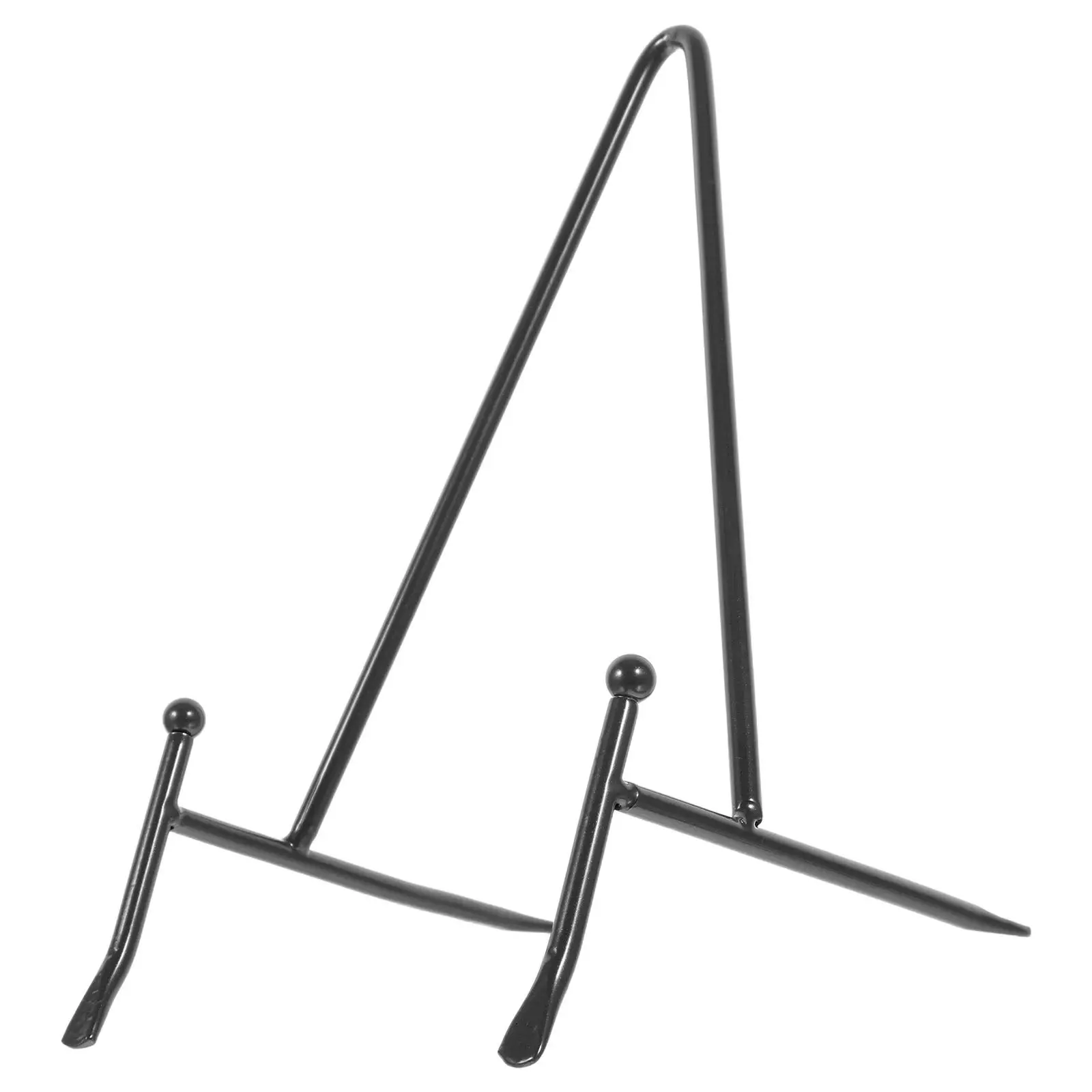 Metal Tripod Plate Stand Black 19Cm Wedding Welcome Sign Display Photo Frame Holder Gallery Storefront Presentation