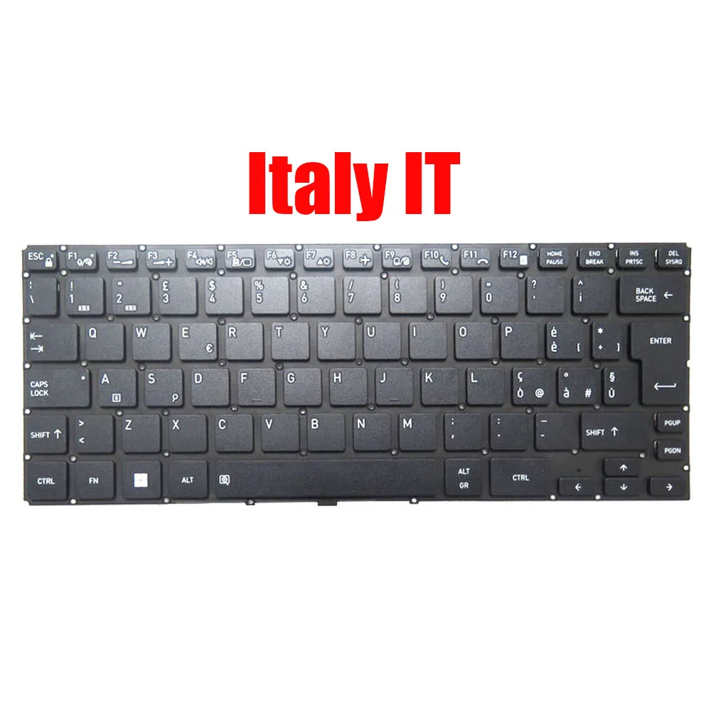 المملكة المتحدة الولايات المتحدة TW AR FR GR IT HB LA لوحة مفاتيح الكمبيوتر المحمول V6322B PK133Y01A00 02 06 08 09 10 14 17 21 العبرية اللاتينية إيطاليا ألمانيا الفرنسية الأسود