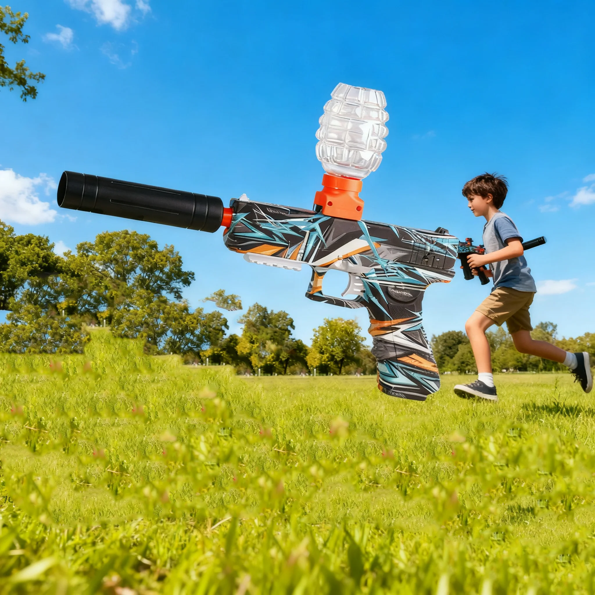 2025 Nuevo juguete de pistola Blaster eléctrica, tiro de alta precisión, juego de fiesta - Regalo de Navidad de Acción de Gracias de Halloween
