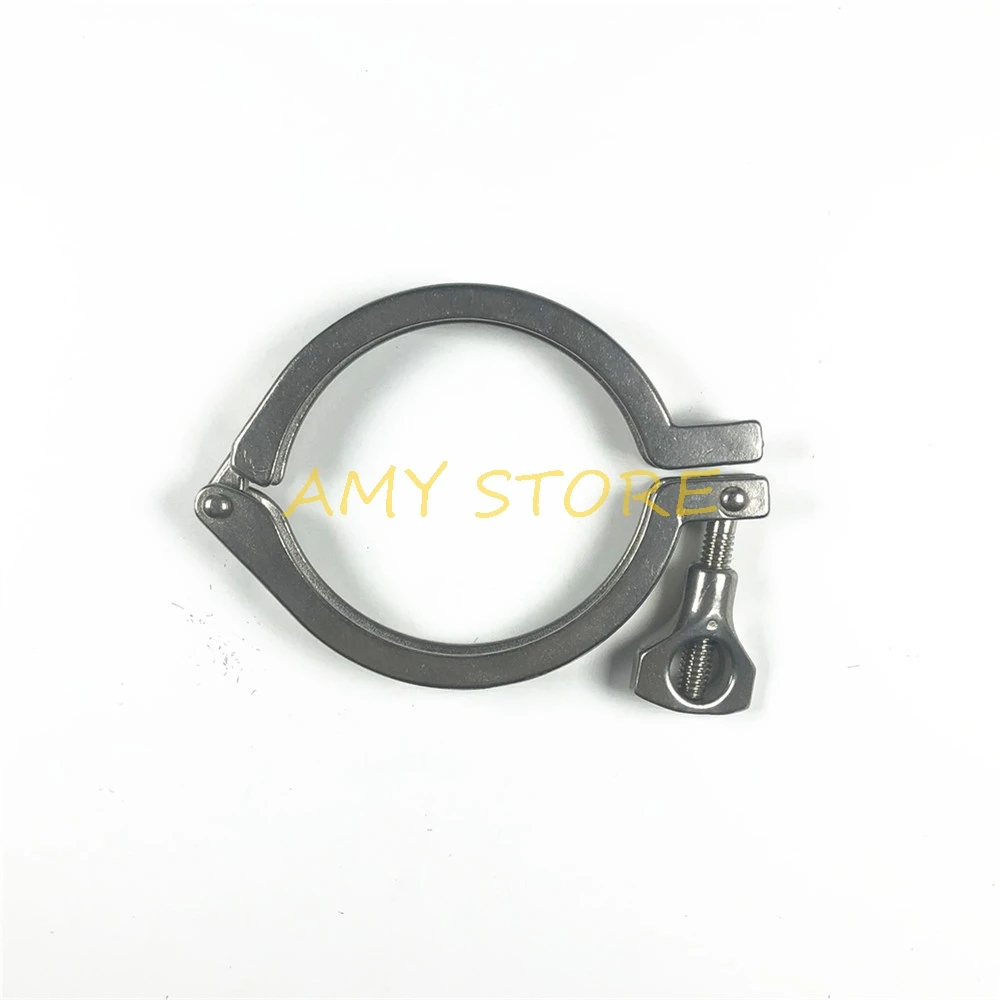 Abrazadera de tubo OD de 51mm y 2 ", abrazadera triple apta para virola OD de 64mm SS 304, abrazadera de ajuste sanitario de acero inoxidable para producto diario Homebrew