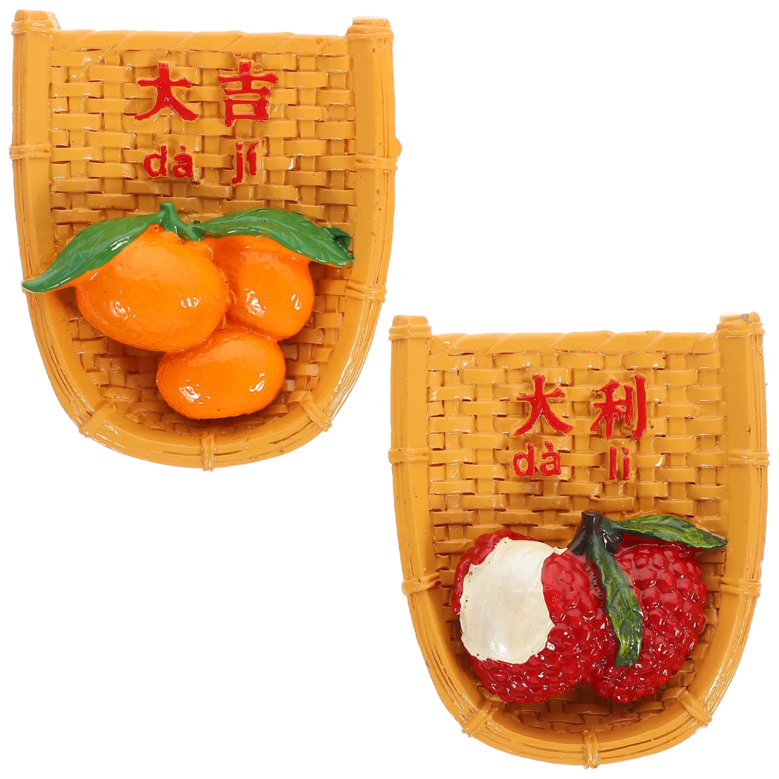 

2 Pcs Fridge Vintage Christmas Decor Blackboard Chinese Style Refrigerator Office Adorable Locker