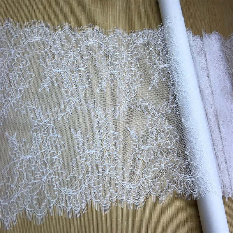 Clothing Sewing Craft Chantilly Lace Trim Black Eyelash Lace Fabric African Lace Trim DIY Fabric Materials For Needle Work