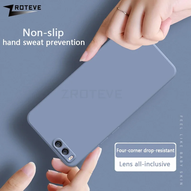 Mi6 Case ZROTEVE Silky Liquid Silicone Soft TPU Cover For Xiaomi Mi 6 Xiomi Mi6 Global Shockproof Phone Cases