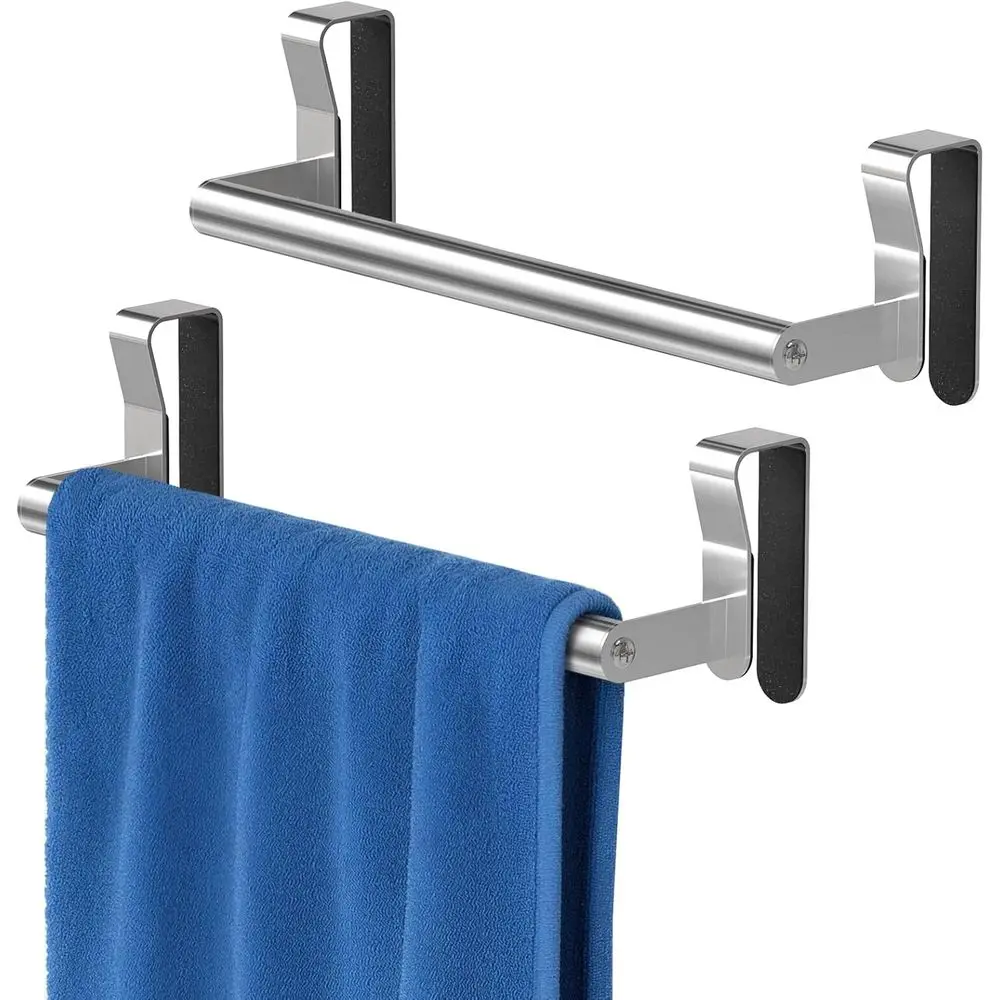 

2-Pack Brushed Nickel Stainless Steel Over Cabinet Towel Racks for Kitchen