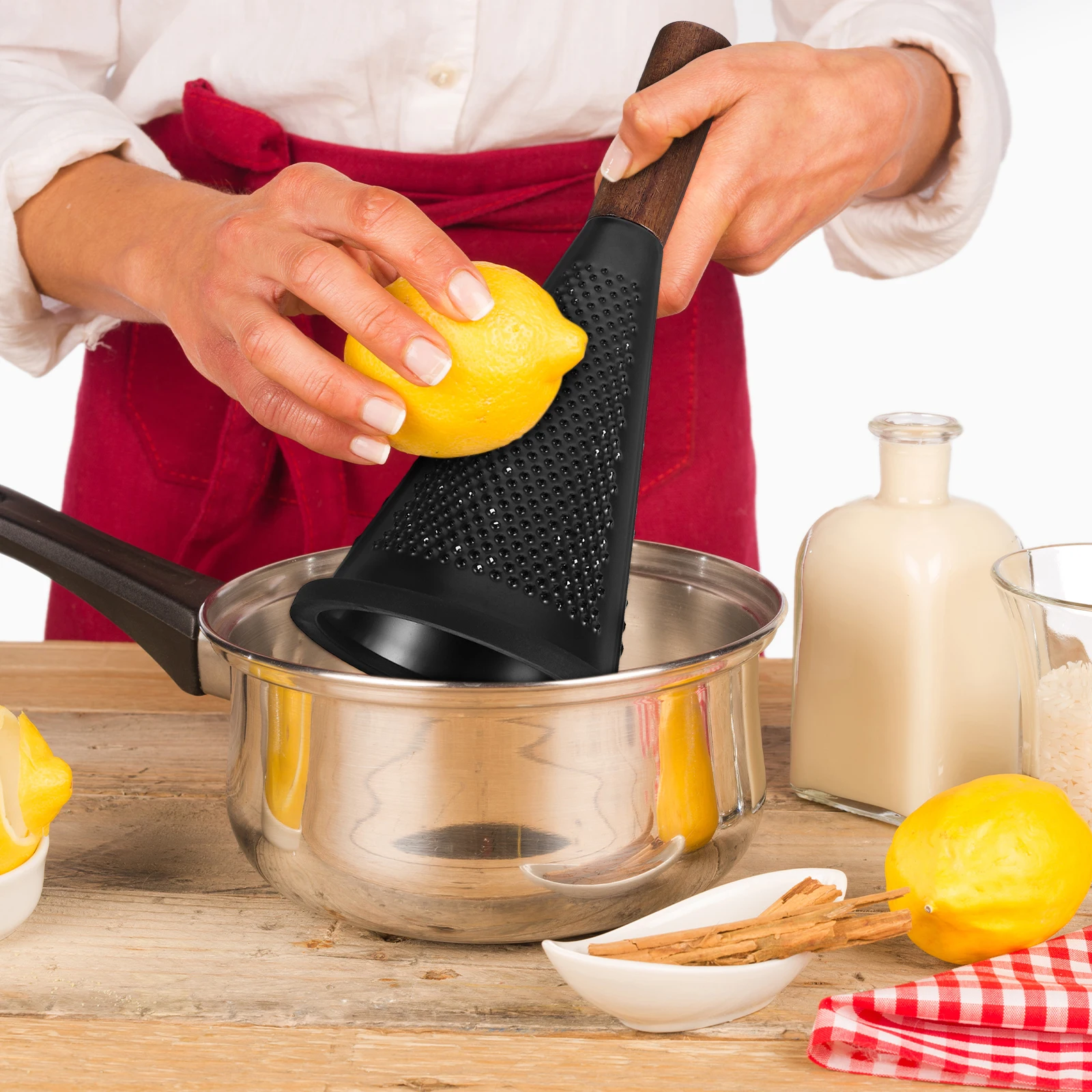 

Stainless Steel Grater 8 Inch Safe Anti Rust Multi Use Kitchen Tool for Cheese Vegetables Garlic Potato Tomato