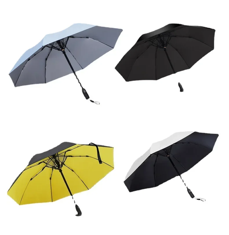 Parasol For Umbrellas With Elegant Folding Anti-uv Cool Charge Gift Sun-proof Summer  Fan Ultra-light