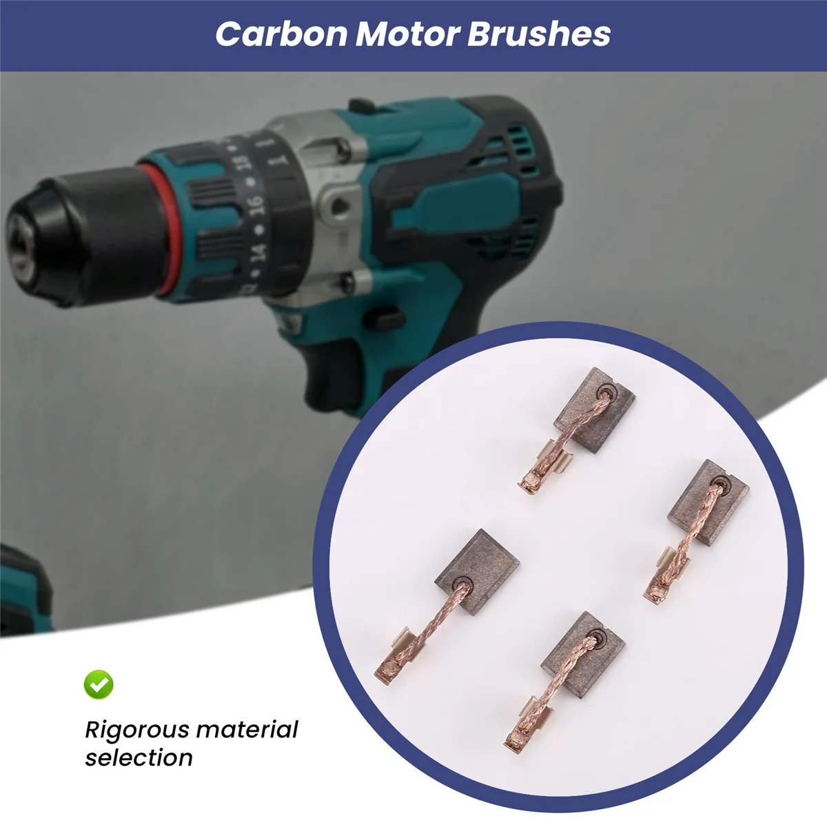 

A94U 4 шт. угольные щетки для Makita DTD146 DHP456 DHP458 BHP456 BDF446 BHP454 CB440 аккумуляторный электрический ударный сверлильный станок