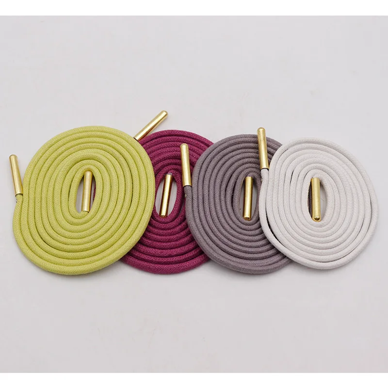 Coolstring 3.5MM Nice Quality With Metal Aglets Waxed Pant&Waist Rope 60-180cm Customized Thiny lace For Zapato Decoraciones