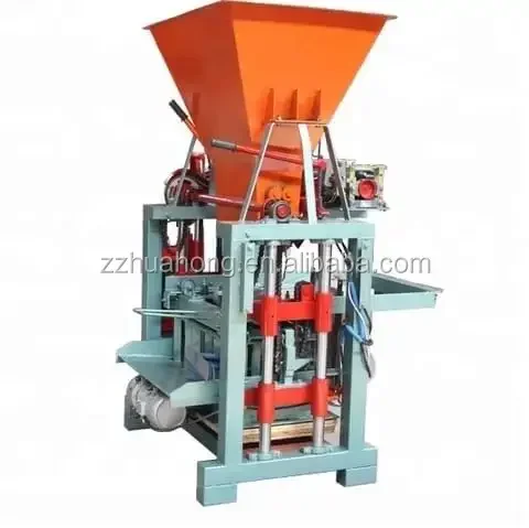 The hollow bricklaying machine can be equipped with a stirring bucket conveyor/QMJ 4-35 Cement Block brick making machine