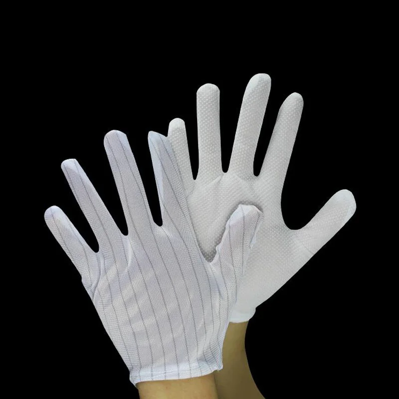 Pay Balance Antistatic Gloves B Antiskid Electronic Gloves Anti-static Dust-free White Glove Anti-static Electronic Repair Tools