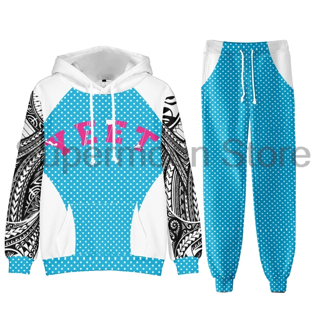 جيي Uso Yeet تأثيري هوديس بنطال رياضي قطعتين مجموعة بلوزات + Sweatpants النساء الرجال العصرية الزي مجموعات