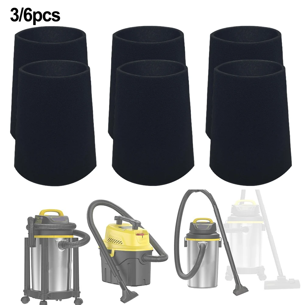 25-1202 Foam Filter For SL18910P-3 SL18130P SL18133 SL18129 Wet Dry Vacuum Cleaner Parts High Efficiency Reusable Black Sponge