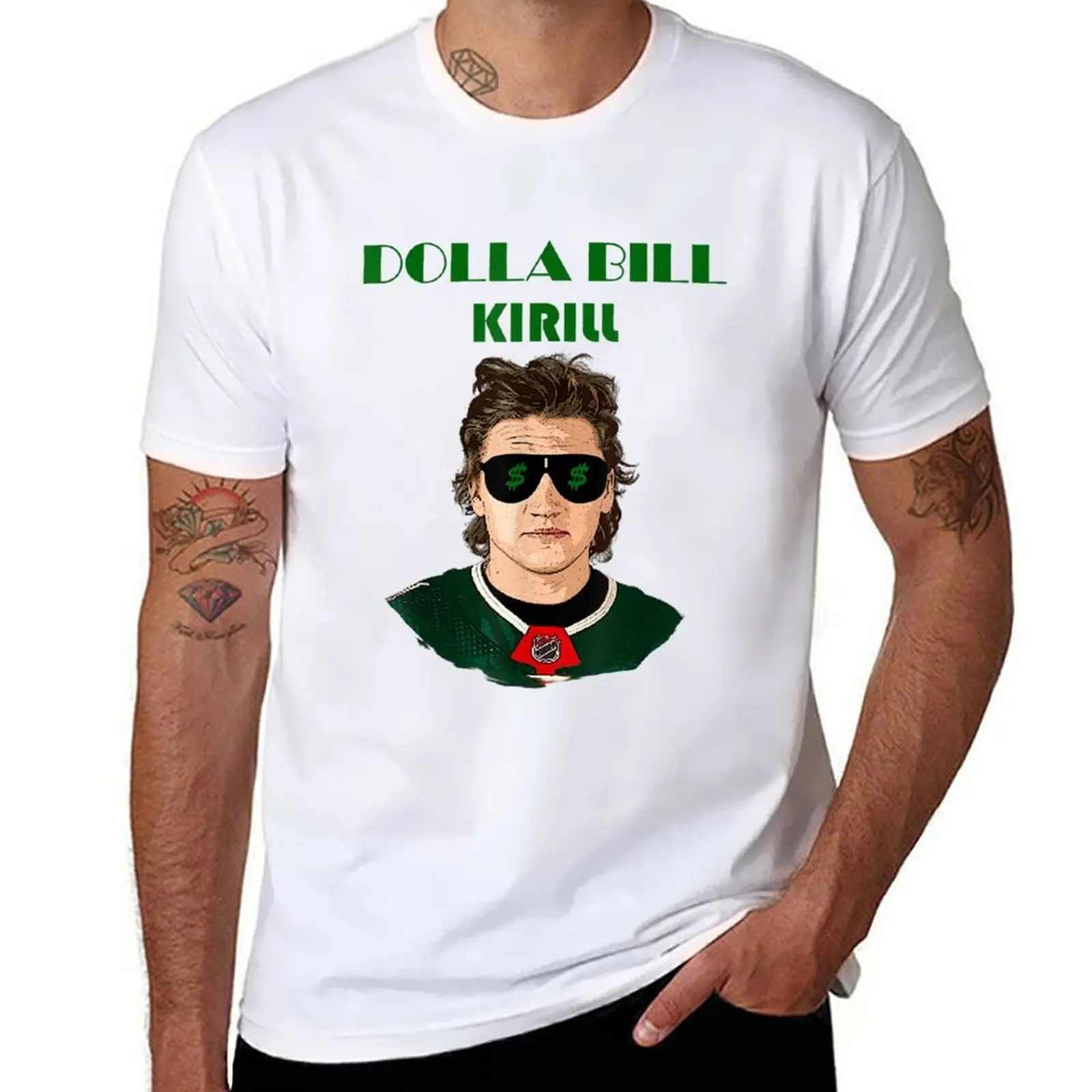 

Dolla Bill Kirill, Kirill Kaprizov, Ice Hockey Player, Hockey Lovers, Dollar Glasses T-Shirt t shirt personalised T-Shirt