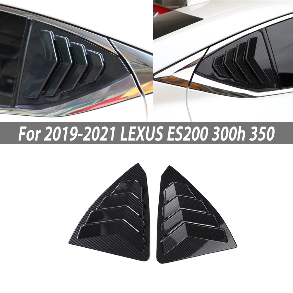 For Lexus ES200 250 300H 2019 Rear Triangle Window Trim ABS Carbon Fiber Pattern