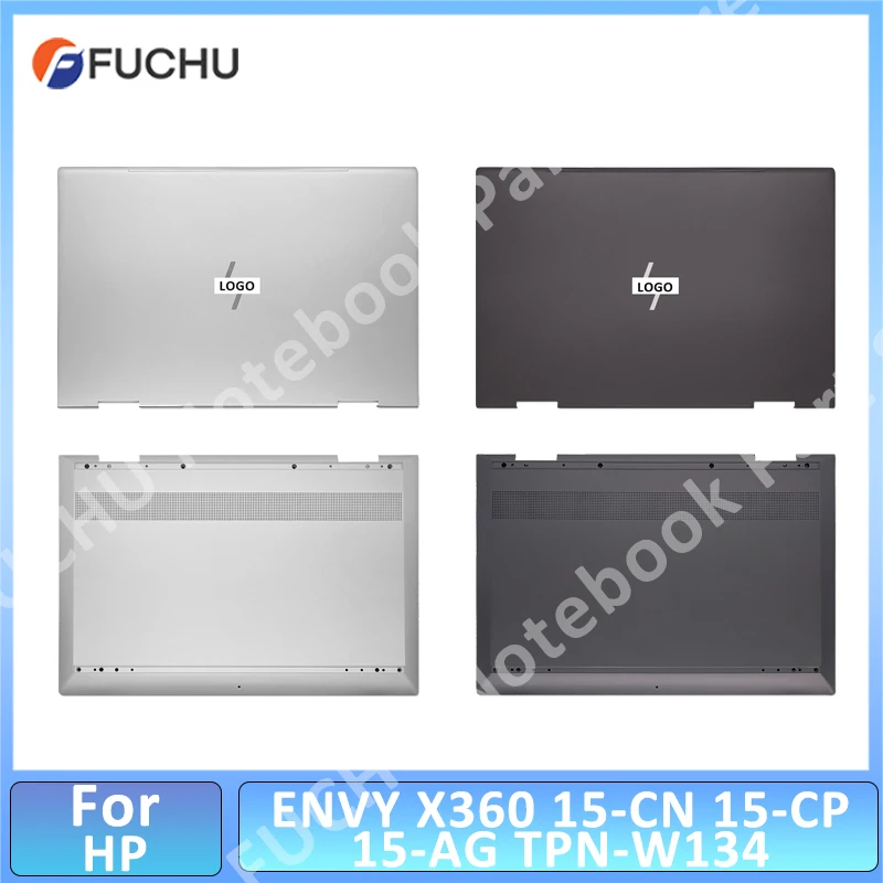 Laptop cases For HP ENVY X360 15-CN 15-CP 15-AG TPN-W134 LCD Back Cover Upper Bottom Case Housing ShellBrown/Silver