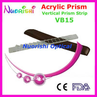 Optical Acrylic Vertical Prism Lens Stick Strip Leather Case Packed VB15