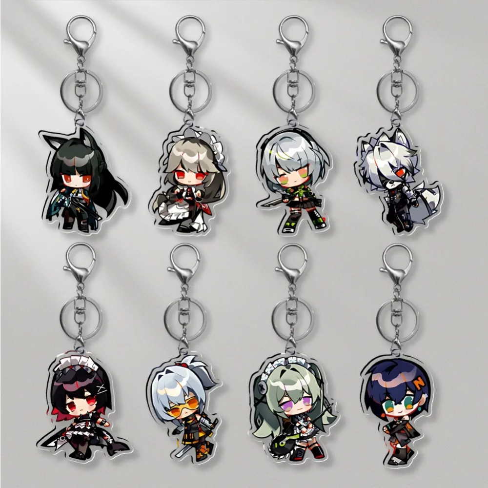

Diy ZenlessZoneZero Customized Originality Acrylic Keychain Anime Peripherals Cartoons Student Backpack Pendant Holiday Gifts