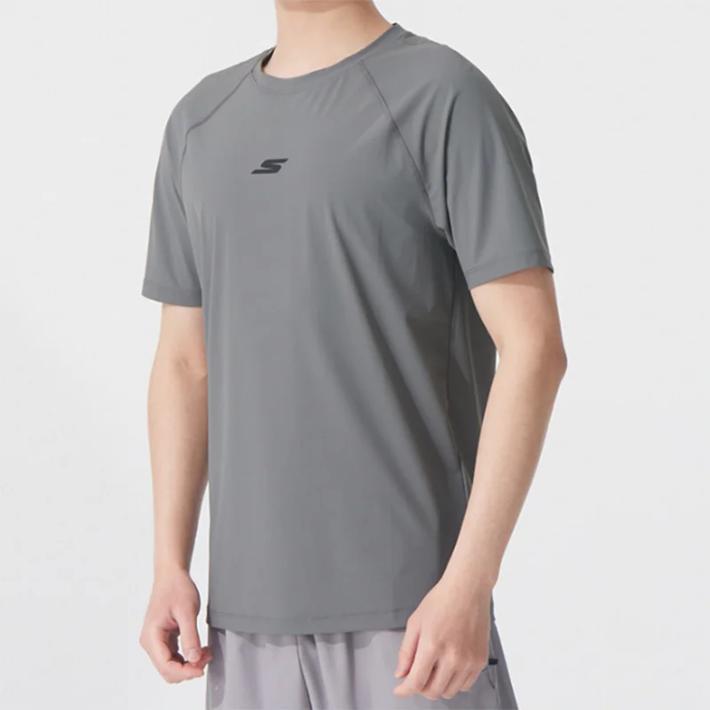 Skechers Long-Sleeved T-Shirt - Summer Multicolor Sports Shirt for Men - Men's Round Neck Base Layer Shirt P224U046-05CQ