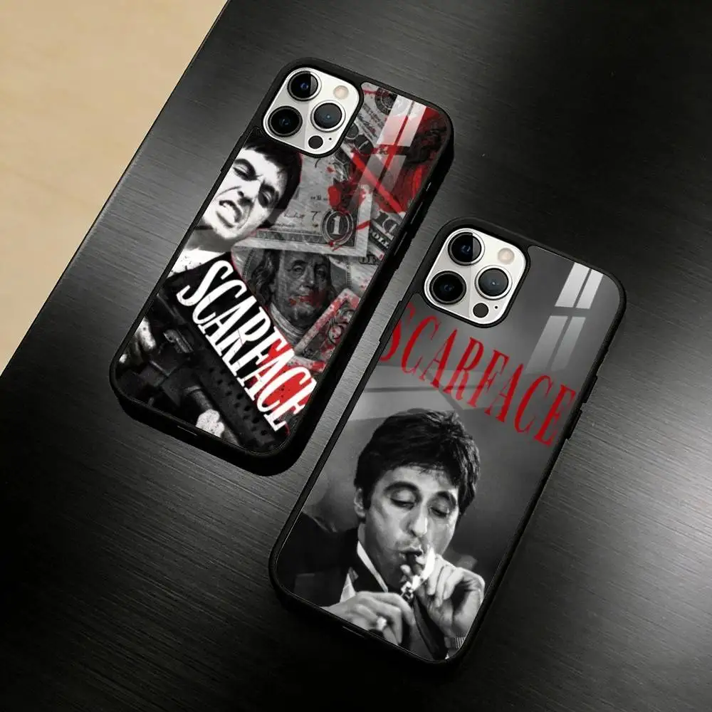 

S-Scarface 1983 Film Phone Case For iPhone 17 16 15 14 13 12 Pro Max Plus for Mirror Wireless Magnetic Cover