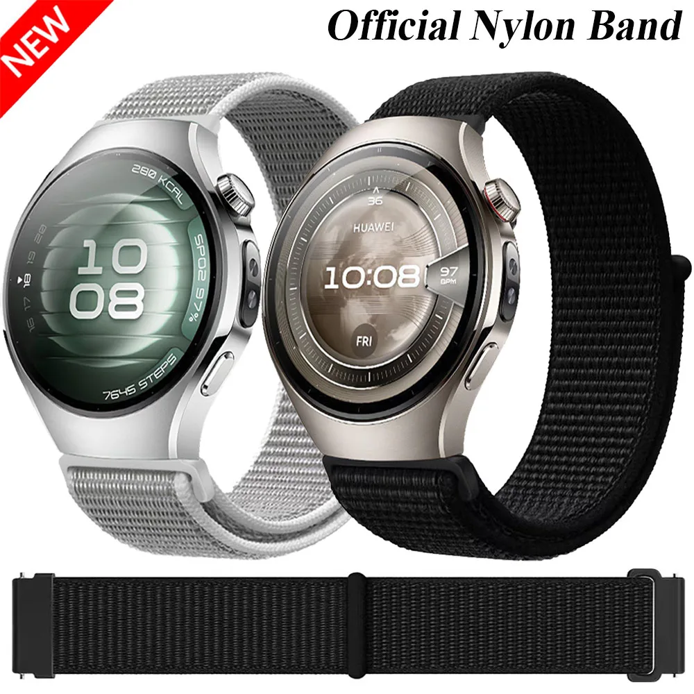 화웨이 시계 5 46mm GT5-4-3 프로 팔찌 손목 밴드 Amazfit Balance 2/GTR/GTS/Bip 6/Active 2 벨트 용 20mm 22mm 나일론 루프 스트랩