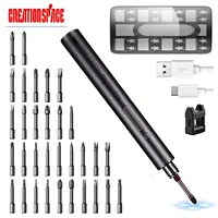 CreationSpace Electric Screwdriver Set Cordless Screwdriver Torque Adjustment Rechargeable 2000mAh Battery for Electronics